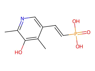 2-(5-Hydroxy-4,6-dimethyl-3-pyridinyl)ethenylphosphonic acid structure