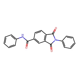 1,3-dioxo-N,2-diphenyl-5-isoindolinecarboxamide structure