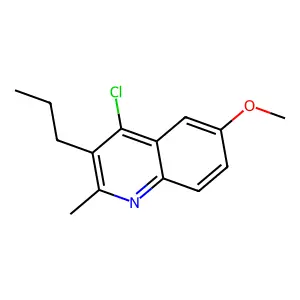 4-Chloro-6-methoxy-2-methyl-3-propylquinoline structure