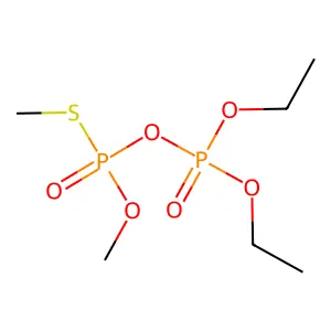 O,O-Diethyl O,S-dimethyl thiodiphosphate structure