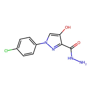 1-(4-chlorophenyl)-4-hydroxy-1H-pyrazole-3-carbohydrazide structure