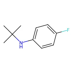 N-tert-butyl-4-fluoroaniline structure