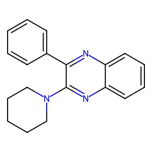 2-Phenyl-3-(piperidin-1-yl)quinoxaline structure