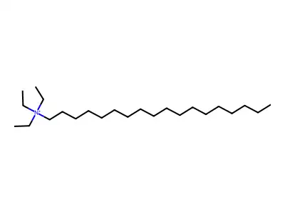 1-Octadecanaminium, N,N,N-triethyl- structure