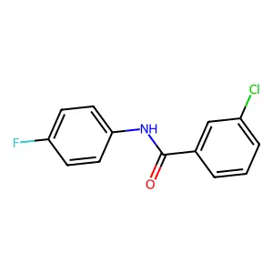 3-chloro-N-(4-fluorophenyl)benzamide structure