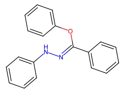 phenyl N-phenylbenzenecarbohydrazonate structure