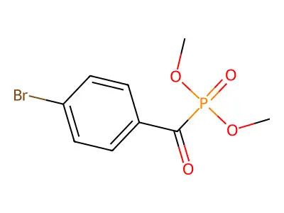 Dimethyl(4-bromophenyloxomethyl)phosphonate structure