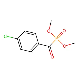 (p-Chloro-Benzoyl)-phosphonic acid dimethyl ester structure