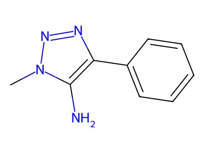 1-methyl-4-phenyl-1H-1,2,3-triazol-5-amine structure