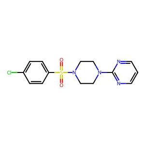 2-[4-(4-Chlorobenzenesulfonyl)piperazin-1-yl]pyrimidine structure