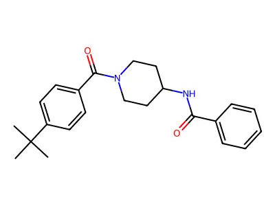 N-[1-(4-tert-butylbenzoyl)piperidin-4-yl]benzamide structure