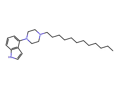 4-(4-dodecylpiperazin-1-yl)-1H-indole structure
