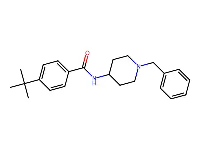 N-(1-benzylpiperidin-4-yl)-4-tert-butylbenzamide structure