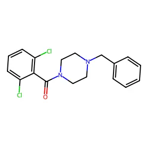 1-Benzyl-4-(2,6-dichlorobenzoyl)piperazine structure