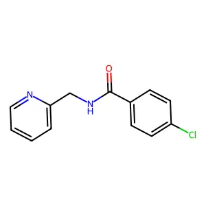 4-chloro-N-(pyridin-2-ylmethyl)benzamide structure