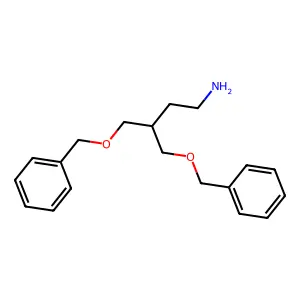 Butylamine, 4-(benzyloxy)-3-[(benzyloxy)methyl]- structure