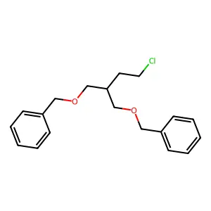 Butane, 1-(benzyloxy)-2-[(benzyloxy)methyl]-4-chloro- structure