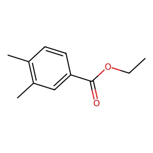 Benzoic acid, 3,4-dimethyl-, ethyl ester structure