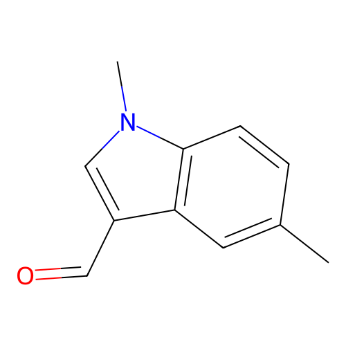 1,5-dimethyl-1H-indole-3-carbaldehyde structure