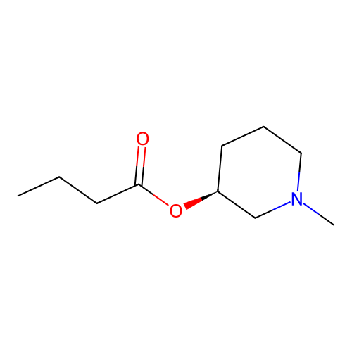 (3S)-1-Methyl-3-piperidinyl butyrate structure