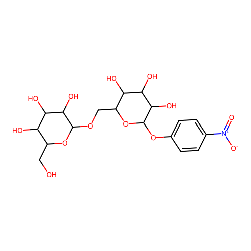 p-Nitrophenyl-b-D-melibiose structure