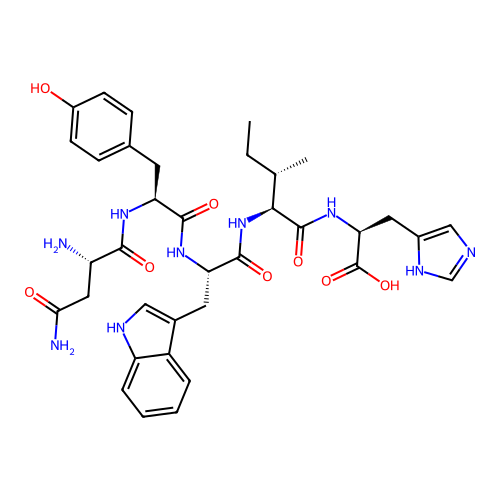 L-Histidine, L-asparaginyl-L-tyrosyl-L-tryptophyl-L-isoleucyl- structure