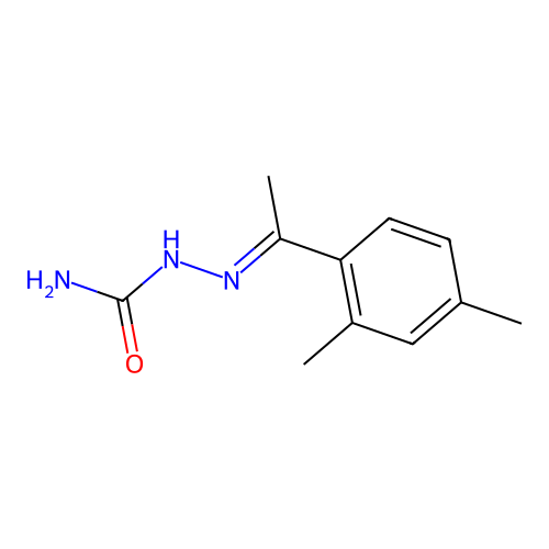 [1-(2,4-Dimethylphenyl)ethylideneamino]urea structure