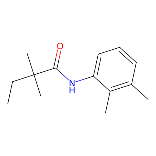 N-(2,3-dimethylphenyl)-2,2-dimethylbutanamide structure
