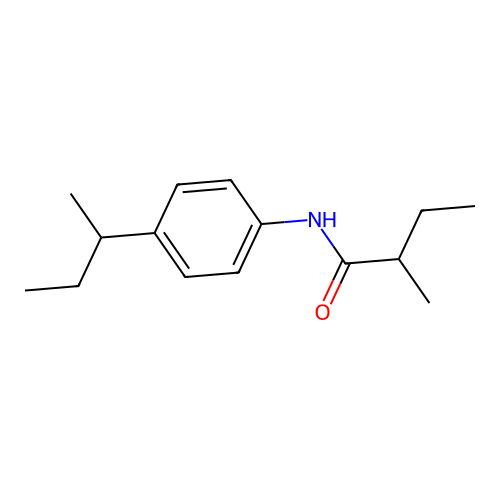 N-[4-(butan-2-yl)phenyl]-2-methylbutanamide structure