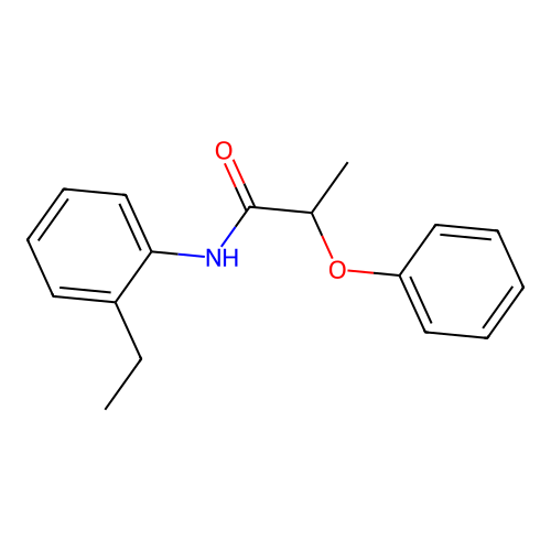 N-(2-ethylphenyl)-2-phenoxypropanamide structure