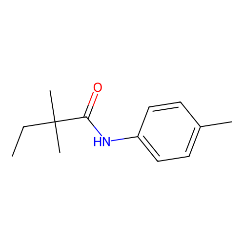 2,2-dimethyl-N-(4-methylphenyl)butanamide structure