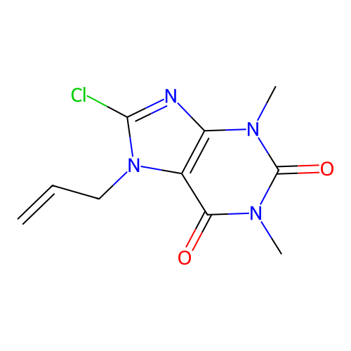 7-Allyl-8-chloro-1,3-dimethyl-3,7-dihydropurine-2,6-dione structure