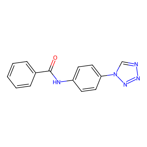 N-[4-(1H-tetrazol-1-yl)phenyl]benzamide structure