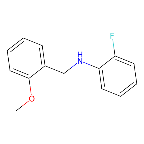 (2-Fluorophenyl)[(2-methoxyphenyl)methyl]amine structure