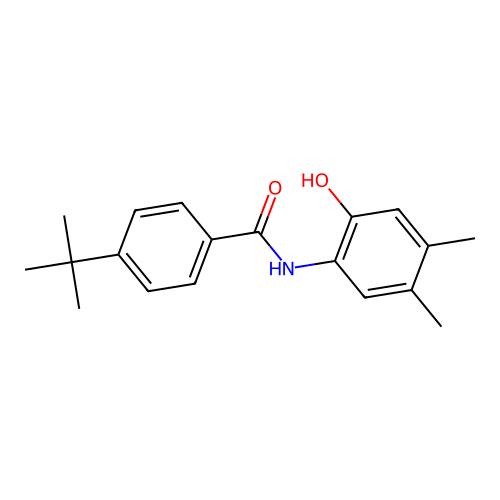 4-tert-butyl-N-(2-hydroxy-4,5-dimethylphenyl)benzamide structure