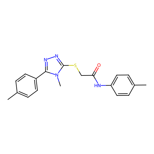 C19H20N4OS structure