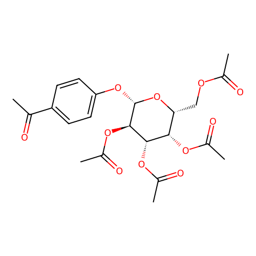 4-Acetylphenyl-.beta.-D-2,3,4,6-tetracetylglucopyranoside structure