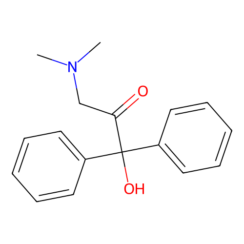 2-Propanone, 3-dimethylamino-1,1-diphenyl-1-hydroxy- structure