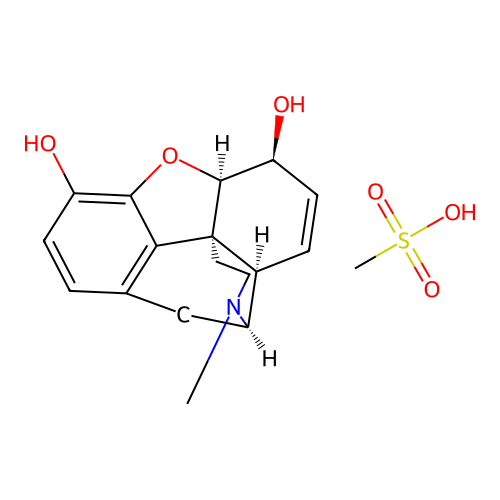 morphine mesylate structure