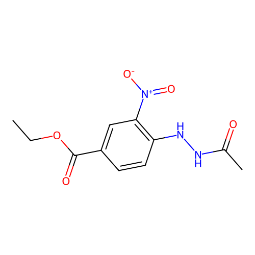 Ethyl 4-(2-acetylhydrazinyl)-3-nitrobenzoate structure