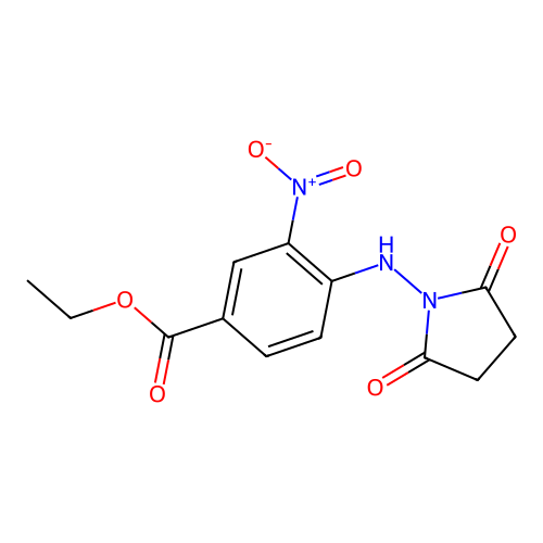 Ethyl 4-[(2,5-dioxo-1-pyrrolidinyl)amino]-3-nitrobenzoate structure