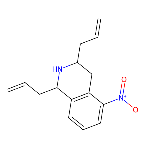 1,3-Diallyl-5-nitro-1,2,3,4-tetrahydroisoquinoline structure