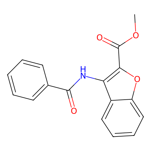 Methyl 3-benzamido-1-benzofuran-2-carboxylate structure