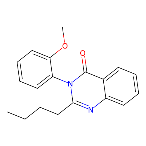 2-butyl-3-(2-methoxyphenyl)quinazolin-4(3H)-one structure