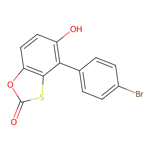 4-(4-溴苯基)-5-羟基-1,3-苯并噁噻酚-2-酮 structure