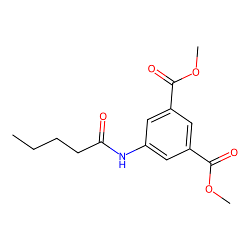 Dimethyl 5-(pentanoylamino)isophthalate structure