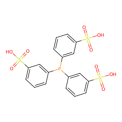 Tris(3-sulfophenyl)phosphine structure