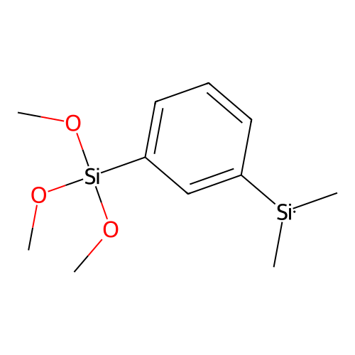 Silane, (3-(dimethylsilyl)phenyl)trimethoxy- structure