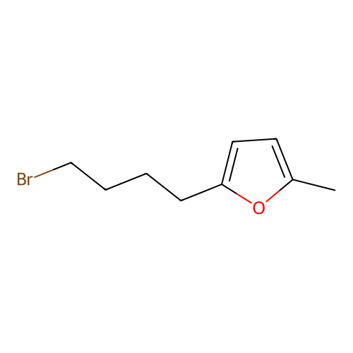 Furan, 2-(4-bromobutyl)-5-methyl- structure