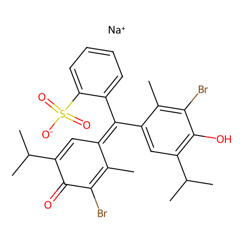 Sodium bromothymol blue structure
